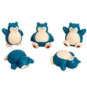 Set 5 Figuras Snorlax Pokémon