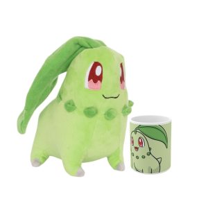 Promoción Chikorita Peluche más taza