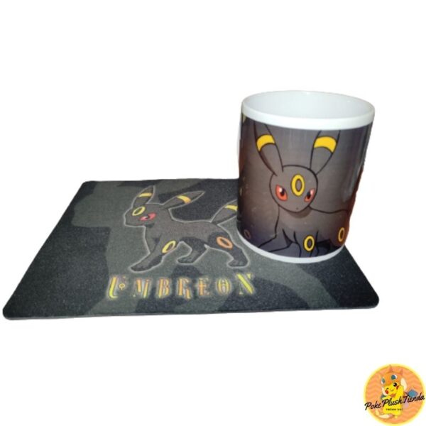 Promo Umbreon tazón + Mouse Pad y stickers de regalo