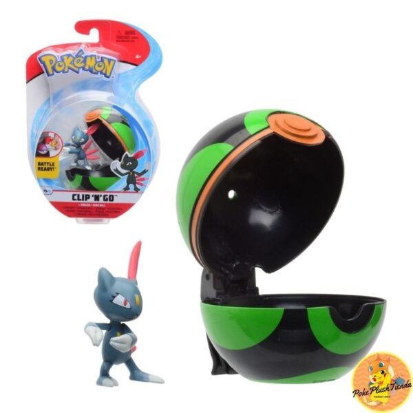 Figura Pokémon Sneasel más Dusk Ball
