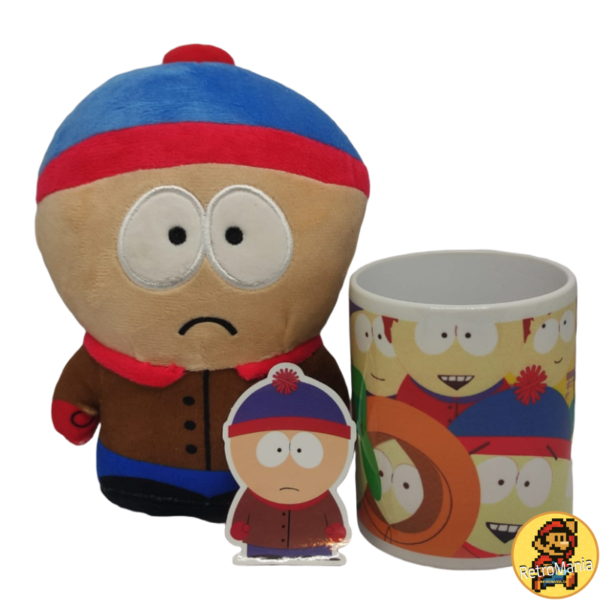 Promo South Park Peluche Stan más taza y sticker