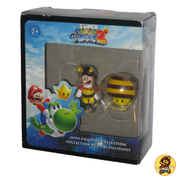 Set 2 Figuras Mario Bros Bee Mario & Bee Mushroom