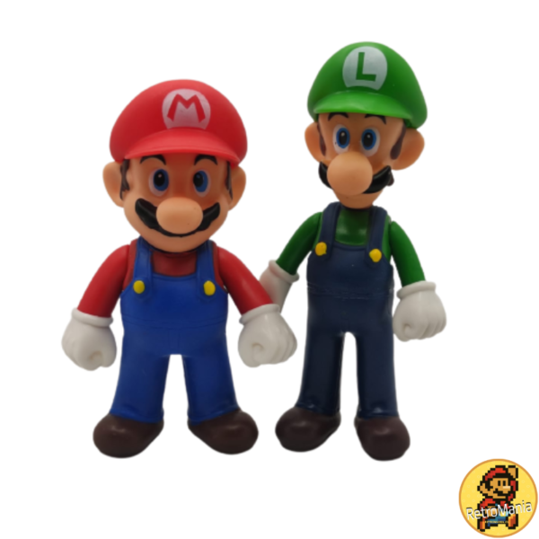 Promo 2 Figuras super Mario Bros más Luigi