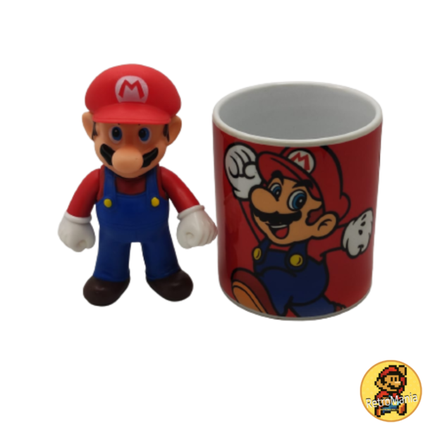 Promo Super Mario Bros figura más taza