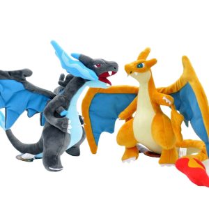 Pack 2 Peluches Mega Charizard X y Mega Charizard Y