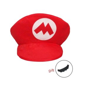 Gorro Super Mario Bros con bigote de regalo