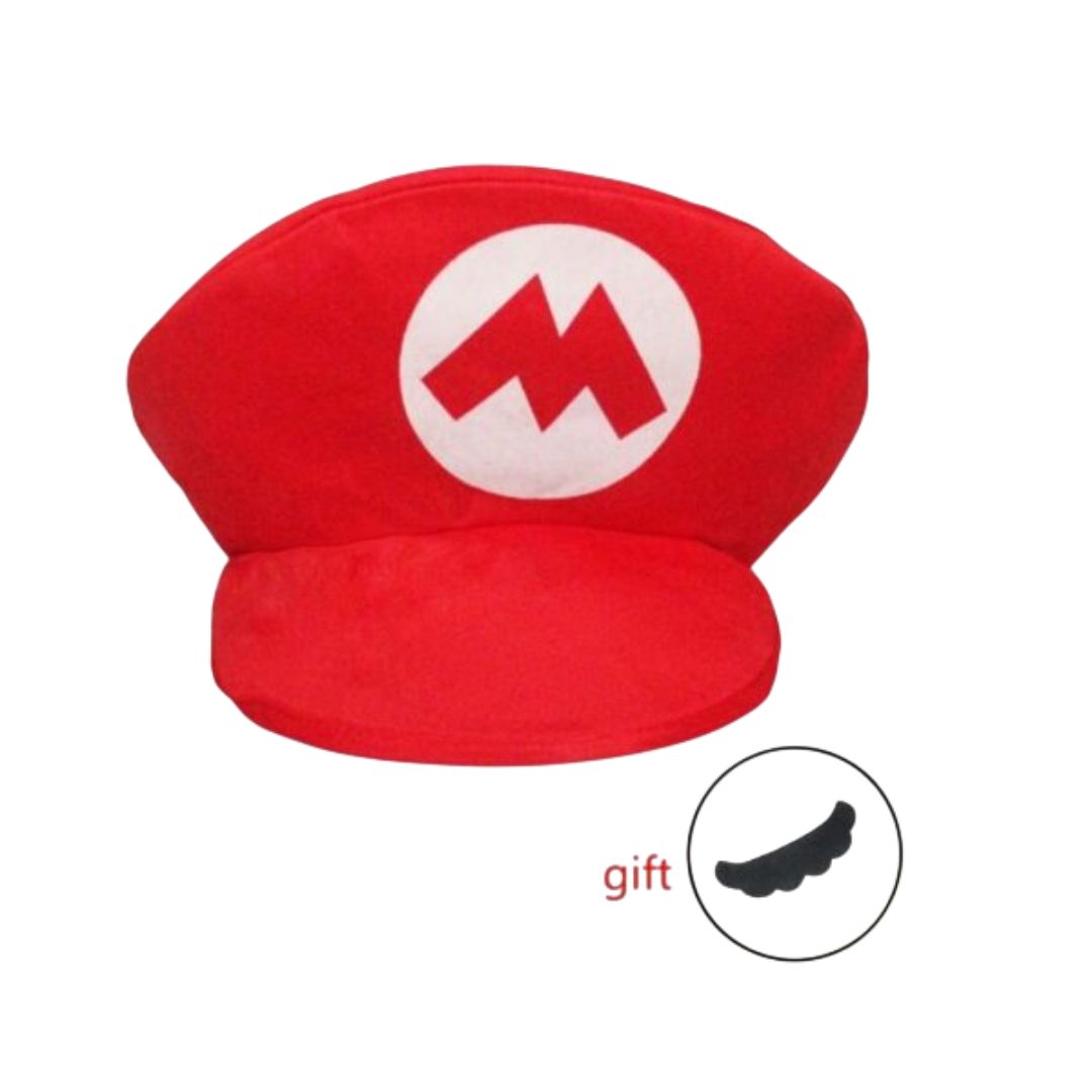 Gorro Super Mario Bros con bigote de regalo