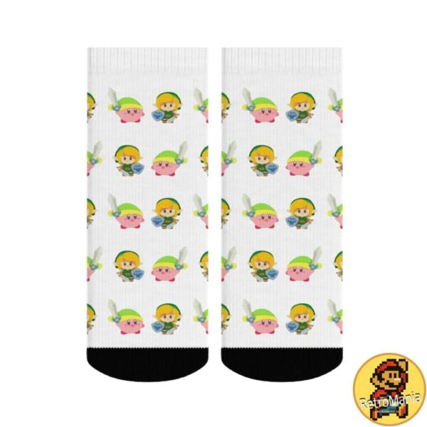Par de calcetines Kirby y Link Zelda