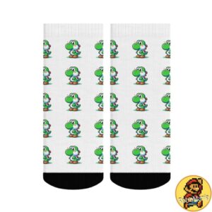 Par de calcetines Yoshi verde Super Mario