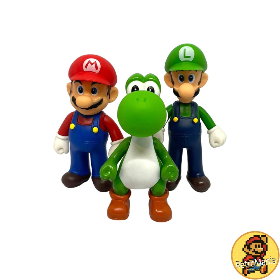 Set 6 Action Figure Mario - Mario, Luigi, Yoshi E Personaggi, PVC 5 Pollici (13 Cm), Regalo Per Fan Super Mario