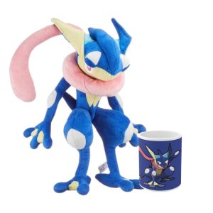 Promoción Peluche Greninja más taza