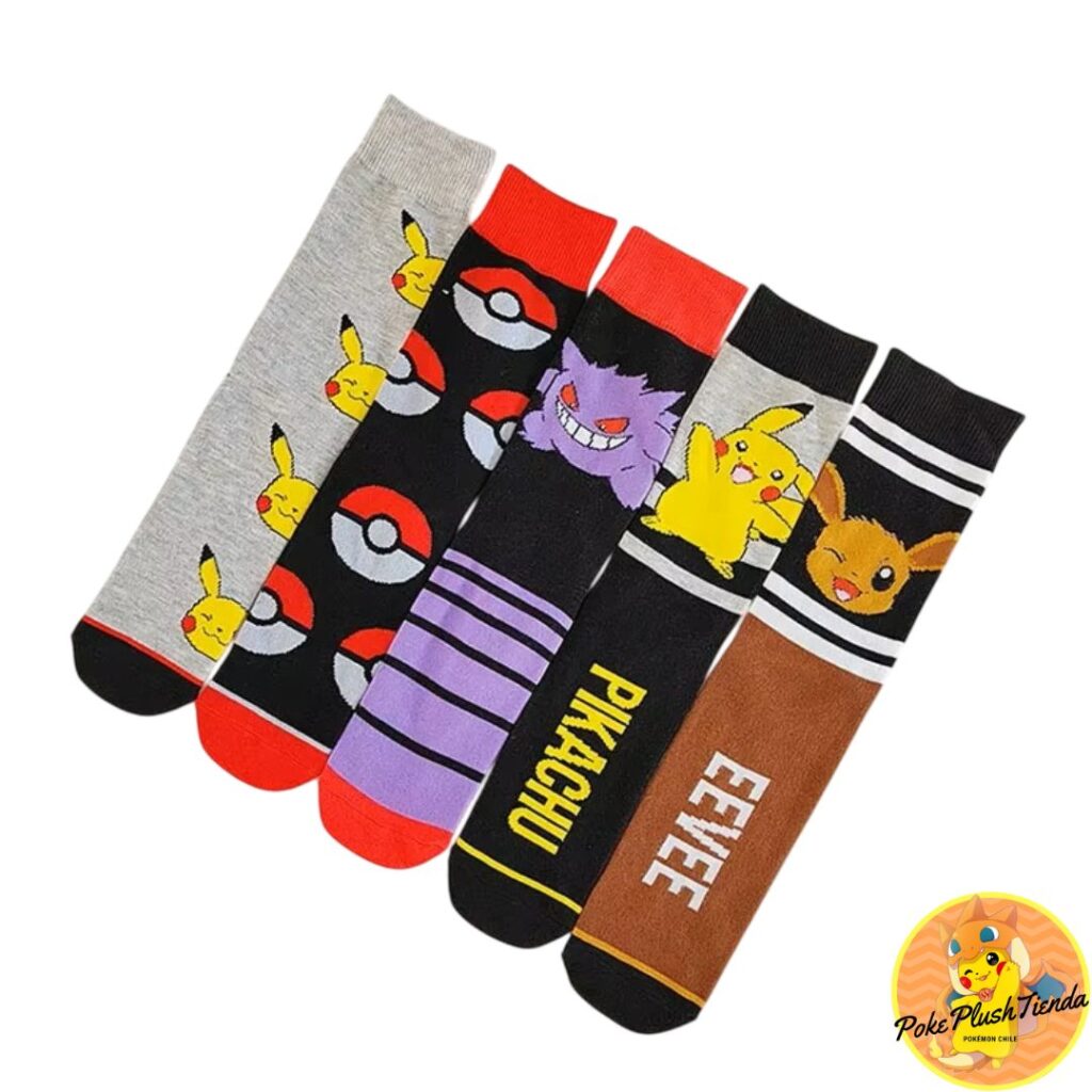 Calzini Unisex Pokémon Pikachu, Glumanda E Gengar | Ufficiali Multicolore