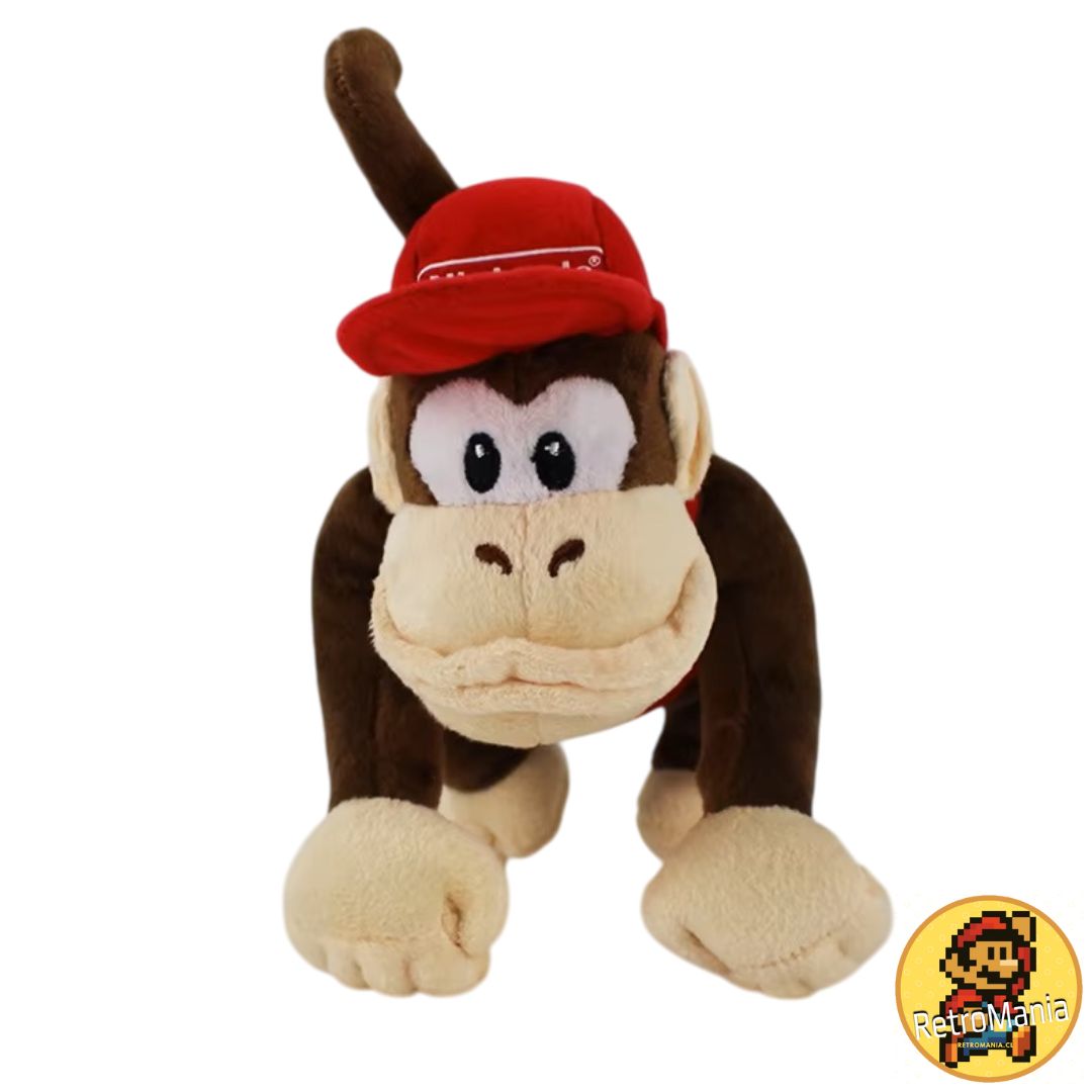 Set 2 peluches Diddy y Donkey Kong