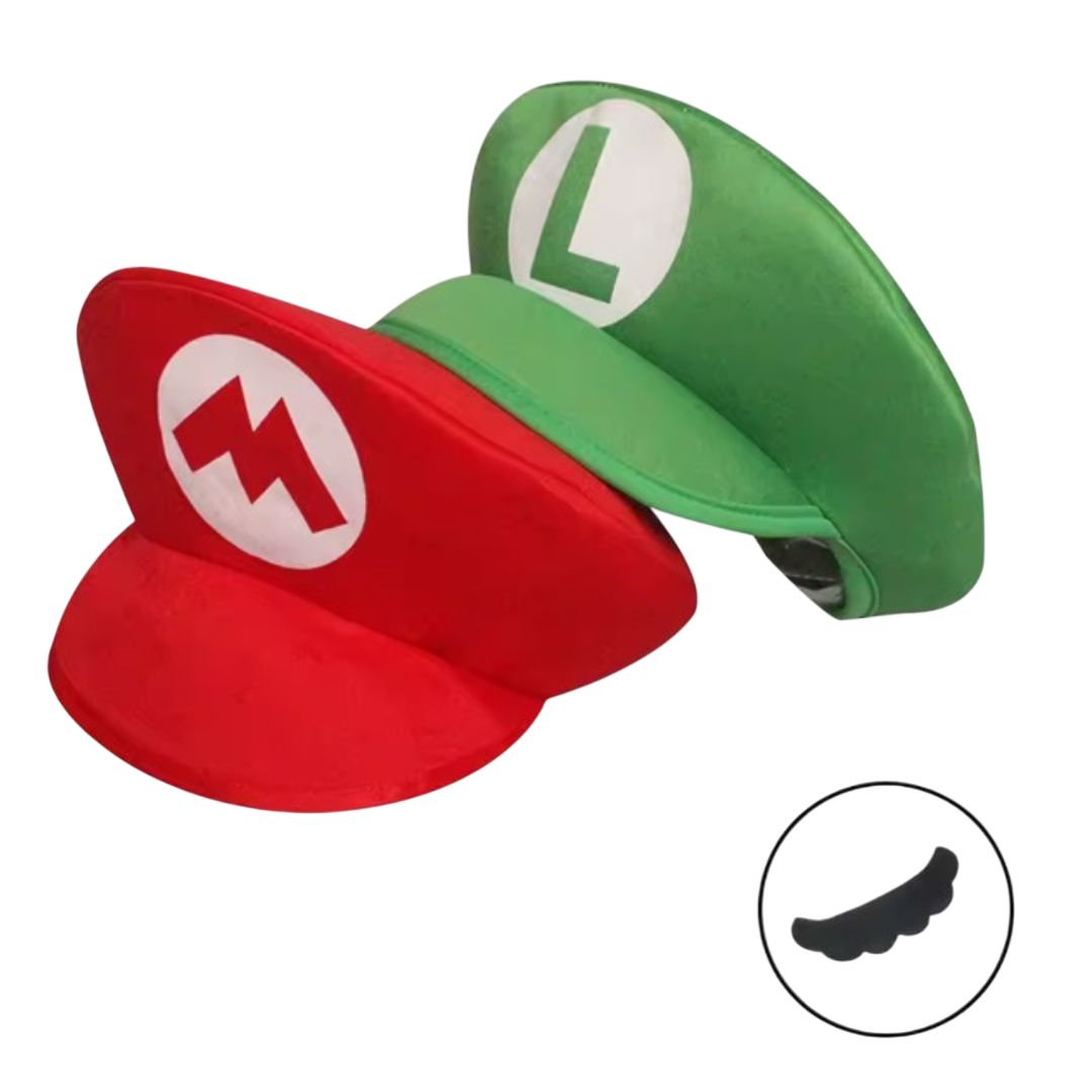Gorro Mario Bros - Luigi con bigote de regalo - Imagen 2
