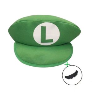 Gorro Mario Bros - Luigi con bigote de regalo