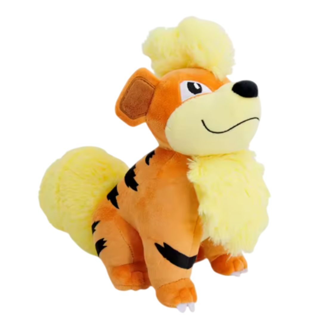 Peluche Officielle Pokémon Center – Growlithe (Caninos) – Sitting Cuties – Génération 1 – Taille Assise