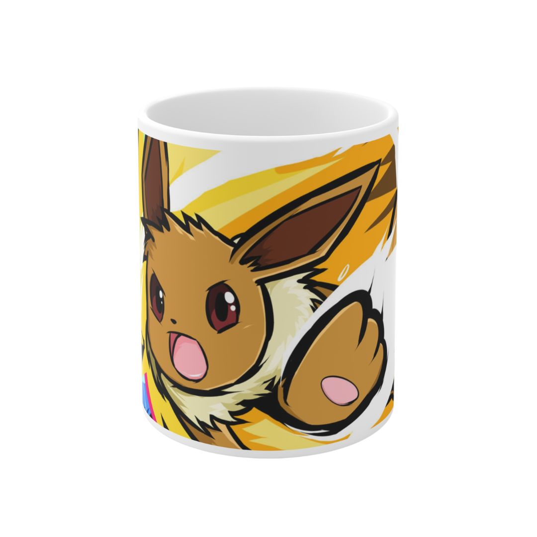 Promoción Eevee peluche colgante más taza