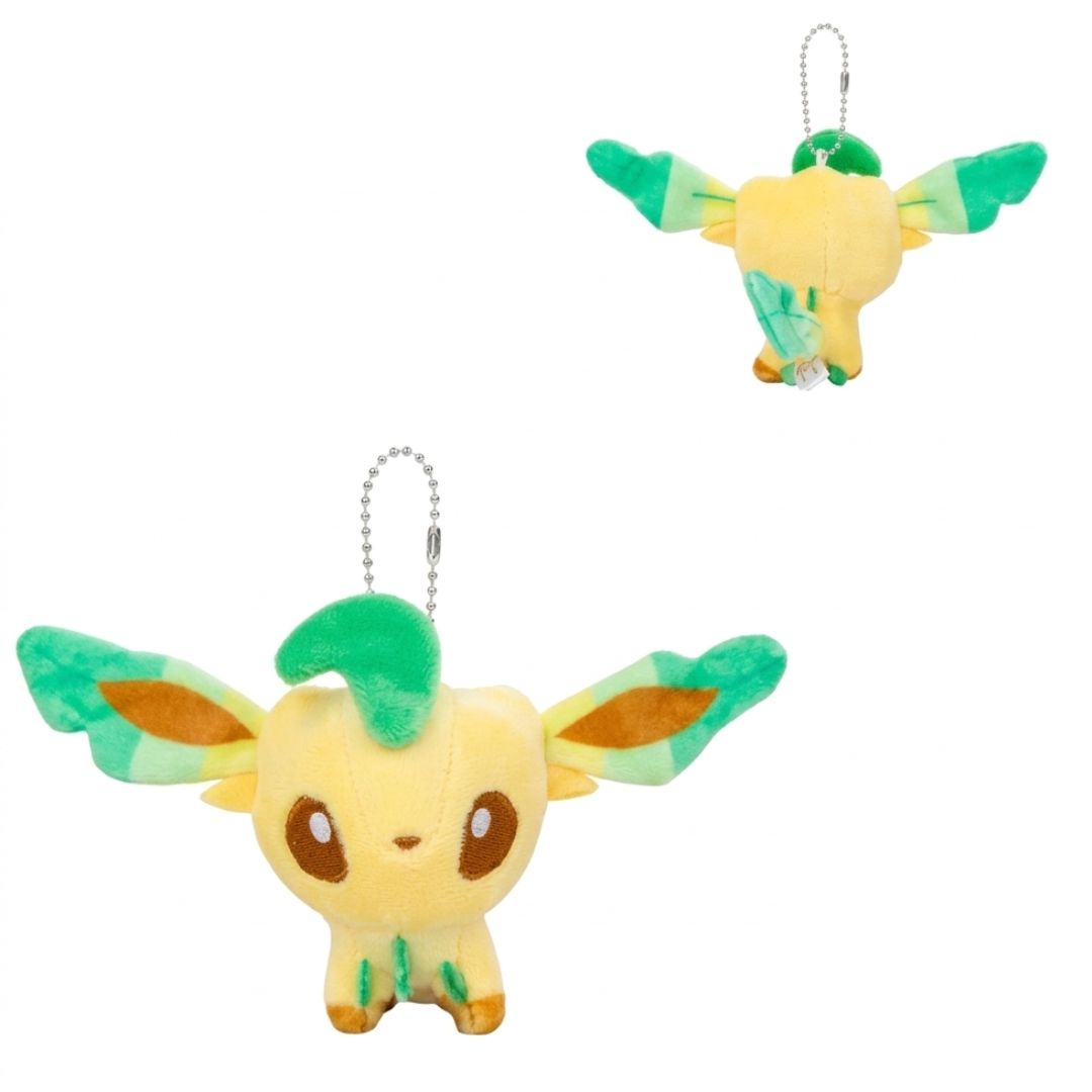 Promoción Leafeon peluche colgante más taza