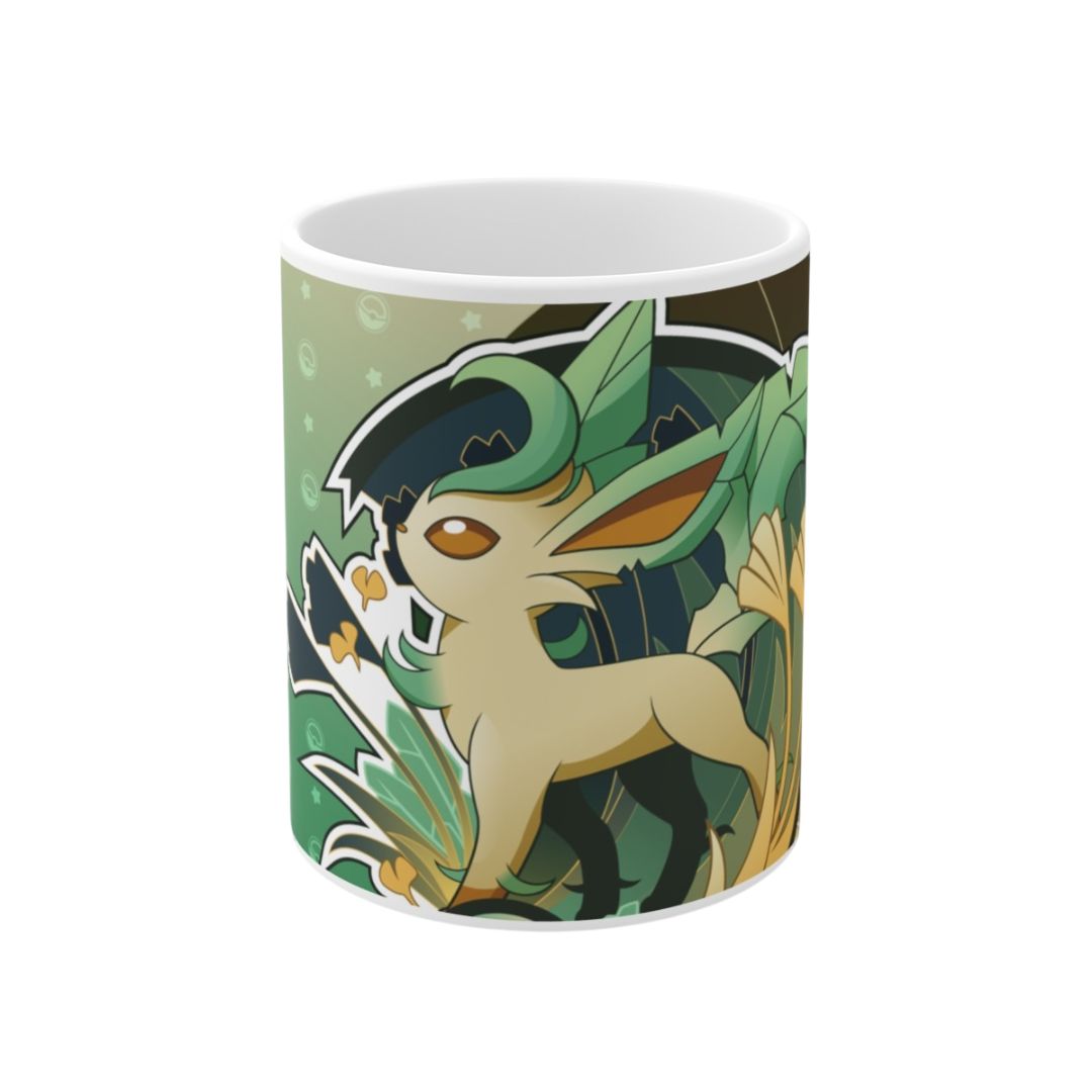 Promoción Leafeon peluche colgante más taza