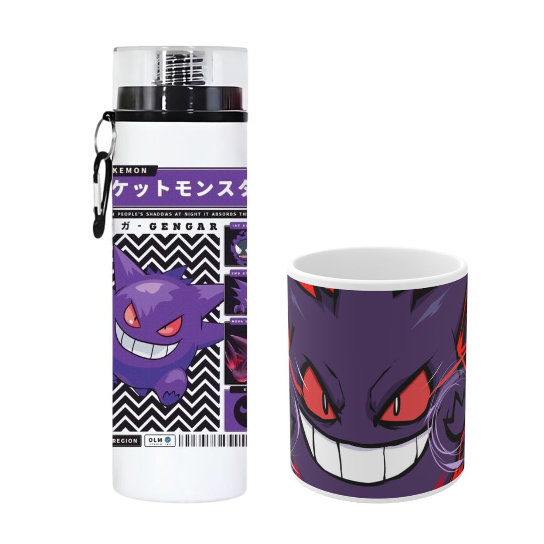 Promoción Gengar Botella más taza