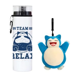 Promoción Snorlax peluche colgante más botella