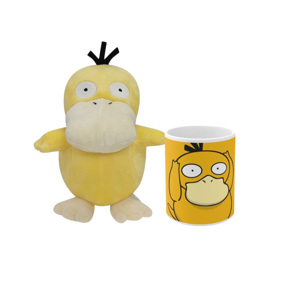 Promoción Psyduck peluche más taza