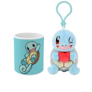 Promoción Squirtle peluche más taza